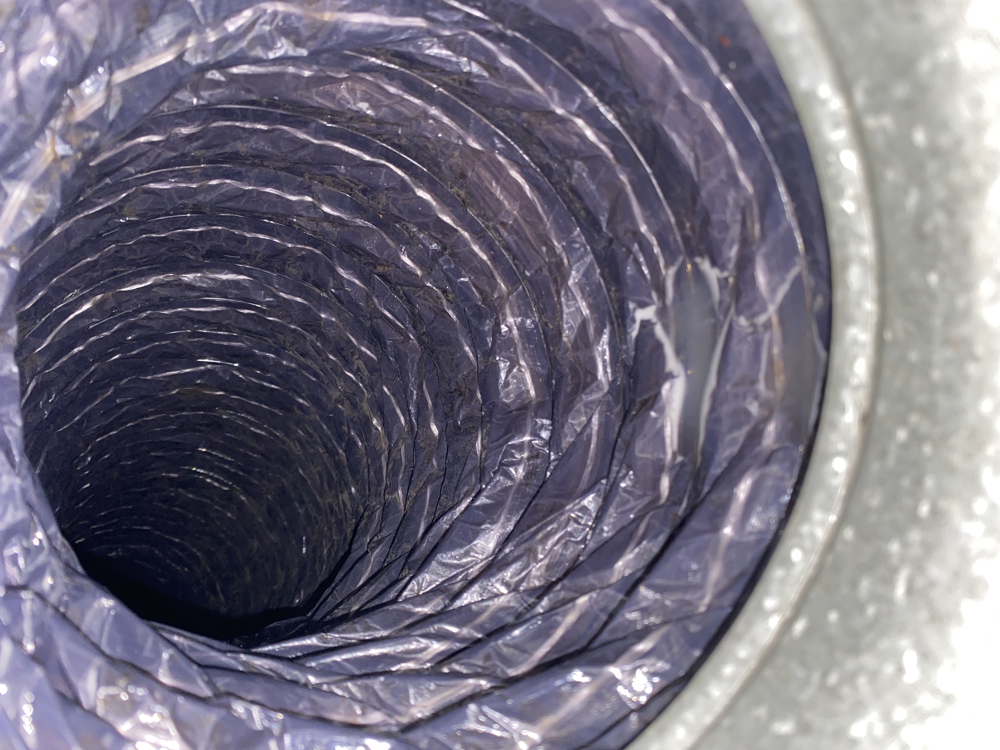 Supply duct after deep professional cleaning in North Naples, FL